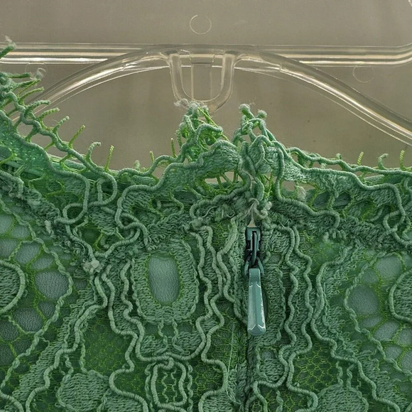 Lilly Pulitzer Meryl Dress Size 00 Poolside Mint Green Diamond Lace - Picture 6 of 6